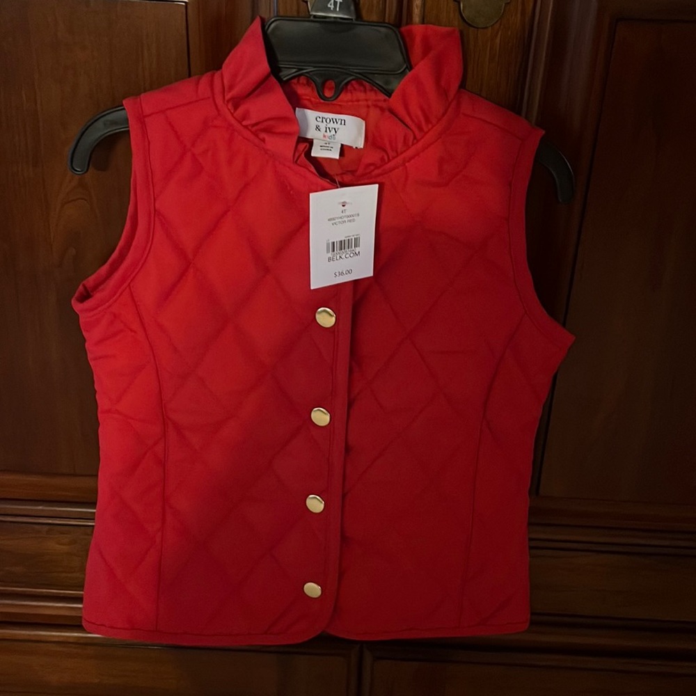 NWT Red Vest